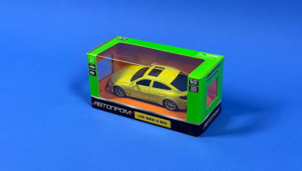 Машинка Автопром BMW i4 M50 1:43 Yellow - Retromagaz, image 1