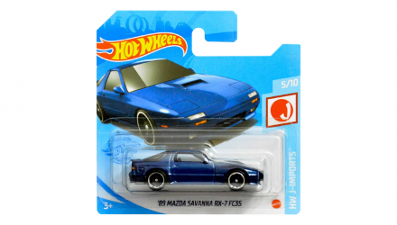 Машинка Базовая Hot Wheels '89 Mazda Savanna RX-7 FC3S J-Imports 1:64 GTC10 Dark Blue - Retromagaz, image 1