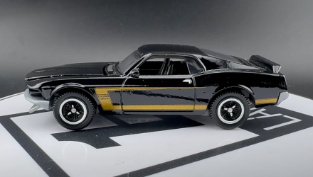 Тематична Машинка Matchbox 1969 Ford Mustang Boss 302 Moving Parts 1:64 FWD28/HVN03 Black - Retromagaz, image 3