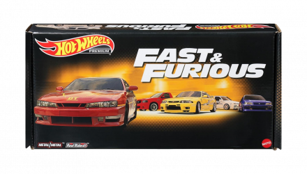 Машинка Premium Hot Wheels Nissan 240SX / Skyline GT-R / Volkswagen Jetta / Maxima / Ford F-150 Fast & Furious 1:64 HKF08 Yellow 5шт - Retromagaz, image 1