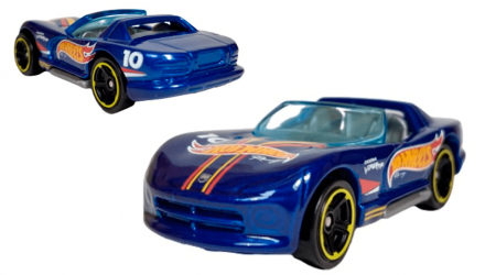 Машинка Базова Hot Wheels Dodge Viper RT/10 Treasure Hunts Race Team 1:64 GHD75 Blue - Retromagaz, image 3