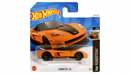 Машинка Базова Hot Wheels Corvette C6 Roadsters 1:64 HTC14 Orange - Retromagaz, image 1