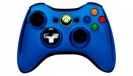 Геймпад Беспроводной Microsoft Xbox 360 Chrome Series Blue Б/У - Retromagaz, image 1