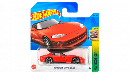 Машинка Базовая Hot Wheels '92 Dodge Viper RT/10 Exotics 1:64 HKG71 Red - Retromagaz, image 1