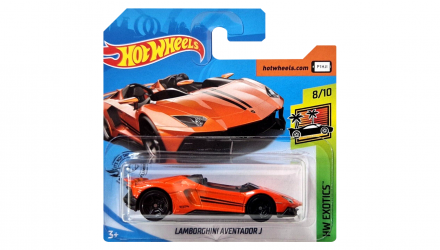 Машинка Базовая Hot Wheels Lamborghini Aventador J Exotics 1:64 FYD74 Orange - Retromagaz, image 1