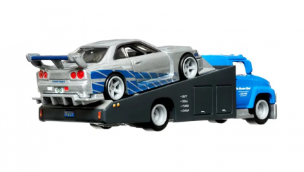 Машинка Premium Hot Wheels LB-ER34 Super Silhouette Nissan Skyline и Транспортер Carry On Fast & Furious Team Transport 1:64 HPX97 Silver 2шт - Retromagaz, image 3