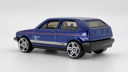 Машинка Базова Hot Wheels Volkswagen Golf MK2 Volkswagen 1:64 FYF76 Dark Blue - Retromagaz, image 3