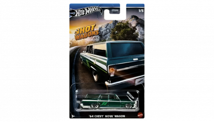 Тематична Машинка Hot Wheels '64 Chevy Nova Hot Wagons 1:64 HWR56/HRR89 Green - Retromagaz, image 1