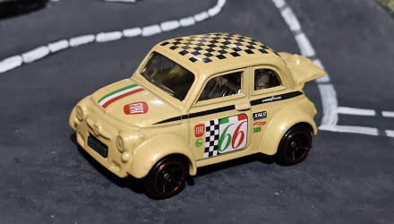 Машинка Базова Hot Wheels '60s Fiat 500D Modificado Compact Kings 1:64 HTC20 Yellow - Retromagaz, image 1