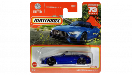 Машинка Большой Город Matchbox Mercedes-AMG SL 63 Highway 1:64 HKW29/HLD46 Blue - Retromagaz, image 1