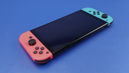 Набор Консоль Nintendo Switch OLED Model HEG-001 64GB Blue Red Новый  + Чехол Твердый Black + Защитное Стекло - Retromagaz, image 4