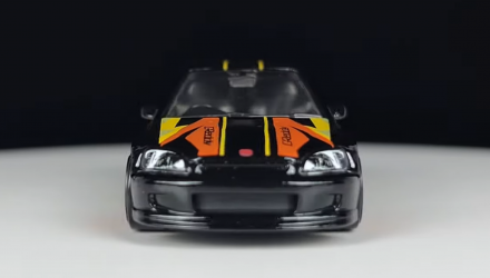 Тематическая Машинка Hot Wheels '99 Honda Civic Type R (EK9) Neon Speeders 1:64 HLH72/HLH76 Black - Retromagaz, image 5