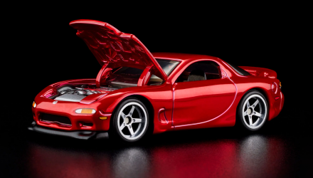 Машинка Premium Hot Wheels 1993 Mazda RX-7 R1 Red Line Club RLC 1:64 HWF04 Red - Retromagaz, image 2