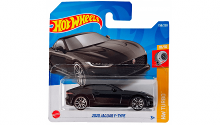 Машинка Базовая Hot Wheels 2020 Jaguar F-Type Turbo 1:64 HCT71 Black - Retromagaz, image 1