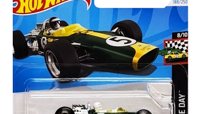 Машинка Базовая Hot Wheels '67 Lotus Type 49 Race Day 1:64 HRY76 Green - Retromagaz, image 1