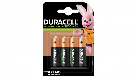 Акумулятор Duracell AA 4шт NiMh Turbo 2500 mAh - Retromagaz, image 1