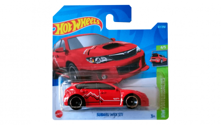 Машинка Базовая Hot Wheels Subaru WRX STI Hatchbacks 1:64 HCX04 Red - Retromagaz, image 1