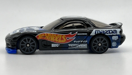 Машинка Базова Hot Wheels '95 Mazda RX-7 Mad Mike Speed Graphics 1:64 FYD04 Black - Retromagaz, image 4