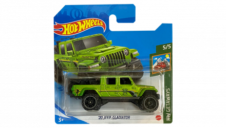 Машинка Базова Hot Wheels '20 Jeep Gladiator Getaways 1:64 GTC83 Green - Retromagaz, image 1