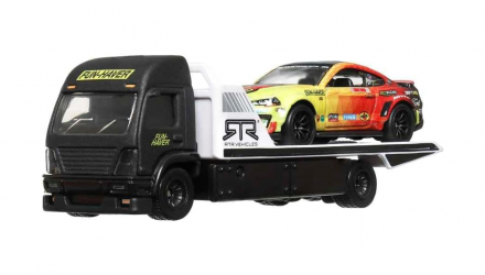 Машинка Premium Hot Wheels '23 Ford Mustang RTR Spec 5 и Транспортер Aero Lift Team Transport 1:64 FLF56/HKF39 Black 2шт - Retromagaz, image 2