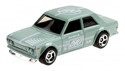 Машинка Базова Hot Wheels '71 Datsun 510 J-Imports 1:64 GTB02 Green - Retromagaz, image 2