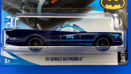 Машинка Базова Hot Wheels TV Series Batmobile Batman 1:64 FKB53 Blue - Retromagaz, image 2