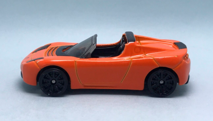 Машинка Базова Hot Wheels Tesla Roadster Then and Now 1:64 HKJ44 Orange - Retromagaz, image 4