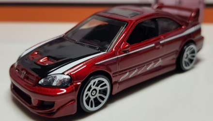 Тематическая Машинка Hot Wheels Honda Civic Si Honda 1:64 HDH21 Red - Retromagaz, image 2