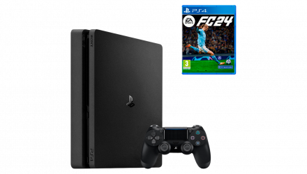 Набір Консоль Sony PlayStation 4 Slim 500GB Black Б/У + Гра EA Sports FC 24 Російська Озвучка Новий - Retromagaz, image 1