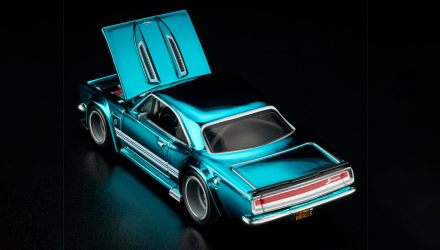 Машинка Premium Hot Wheels 1968 Custom Plymouth Barracuda Red Line Club RLC 1:64 HWF13 Teal - Retromagaz, image 4