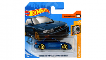 Машинка Базова Hot Wheels '98 Subaru Impreza 22B STi-Version Turbo 1:64 GHB42 Blue - Retromagaz, image 1