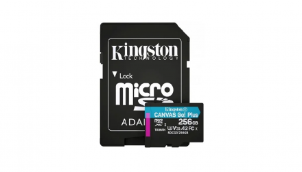 Карта Памяти Kingston Canvas Go! Plus UHS-I U3 V30 A2 + SD Adapter 256GB - Retromagaz, image 3