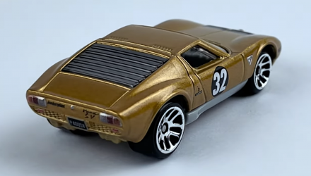 Тематическая Машинка Hot Wheels 1971 Lamborghini Miura SV Vintage Racing Club 1:64 HRT81/HRV03 Gold - Retromagaz, image 3