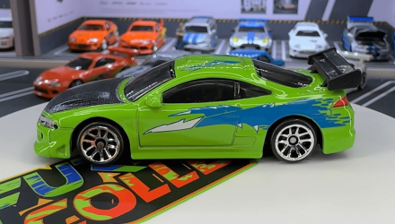 Тематична Машинка Hot Wheels 1995 Mitsubishi Eclipse Brian O'Conner Fast & Furious 1:64 JBY29 Green - Retromagaz, image 4