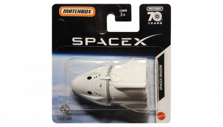 Машинка Велике Місто Matchbox SpaceX Dragon Space 1:64 HFT23 White - Retromagaz, image 1