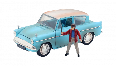 Машинка Jada 1959 Ford Anglia з Фігуркою Harry Potter 1:24 Blue - Retromagaz, image 1