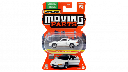 Тематична Машинка Matchbox 1990 Toyota MR2 W20 Moving Parts 1:64 FWD28/HLG32 White - Retromagaz, image 1