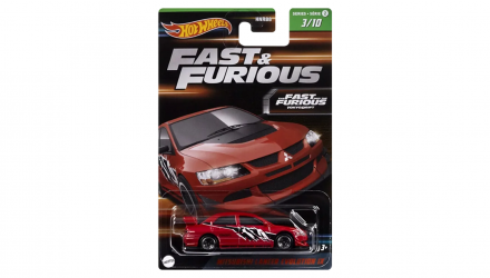 Тематическая Машинка Hot Wheels Mitsubishi Lancer Evolution IX Fast & Furious 1:64 HNR88/HNT03 Red - Retromagaz, image 1