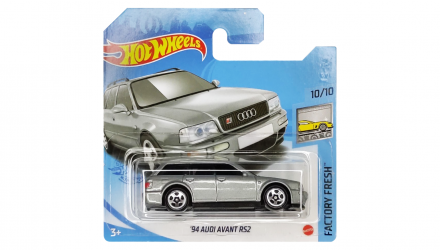 Машинка Базовая Hot Wheels '94 Audi Avant RS2 Factory Fresh 1:64 GTB75 Silver - Retromagaz, image 1