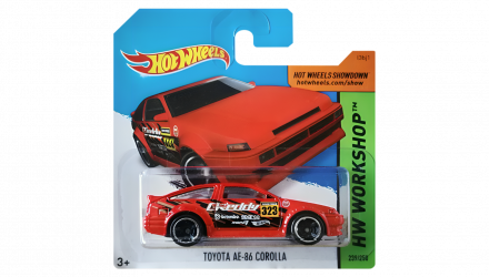 Машинка Базова Hot Wheels Toyota AE-86 Corolla Greddy Workshop 1:64 CFJ16 Red - Retromagaz, image 1