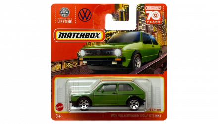 Машинка Велике Місто Matchbox 1976 Volkswagen Golf GTI MK1 Metro 1:64 HLC96 Green - Retromagaz, image 1