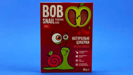 Цукерки Натуральні Bob Snail Яблучно-Вишневі 60g - Retromagaz, image 1