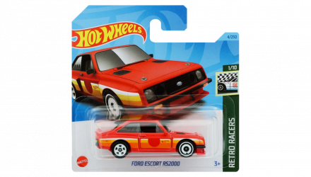 Машинка Базовая Hot Wheels Ford Escort RS2000 Retro Racers 1:64 HKJ77 Red - Retromagaz, image 1