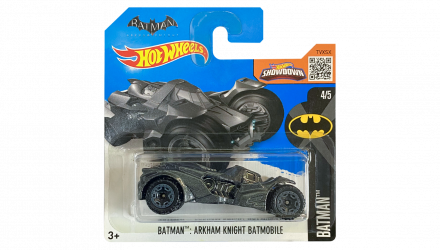 Машинка Базова Hot Wheels Batman: Arkham Knight Batmobile Batman 1:64 DHT18 Dark Grey - Retromagaz, image 1