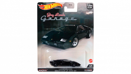 Машинка Premium Hot Wheels Lamborghini Countach LP 5000 QV Chase Jay Leno's Garage 1:64 HCK10 Black - Retromagaz, image 1