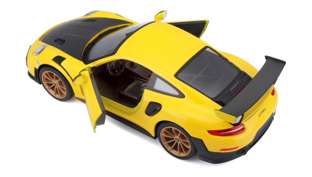 Машинка Maisto Porsche 911 GT2 RS Special Edition 1:24 Yellow - Retromagaz, image 3