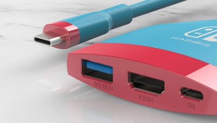 Адаптер Дротовий Hagibis Switch USB-C Hub Red Blue Новий - Retromagaz, image 2