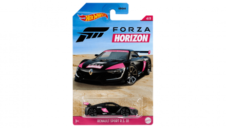 Тематическая Машинка Hot Wheels Renault Sport R.S. 01 Forza Horizon 1:64 GRP36 Black - Retromagaz, image 1