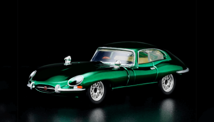 Машинка Premium Hot Wheels 1964 Jaguar E-Type Red Line Club RLC 1:64 HGK82 Green - Retromagaz, image 1