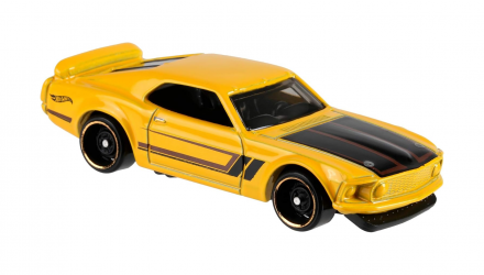 Тематическая Машинка Hot Wheels '69 Ford Mustang Boss 302 Detroit Muscle 1:64 FYY10 Yellow - Retromagaz, image 4